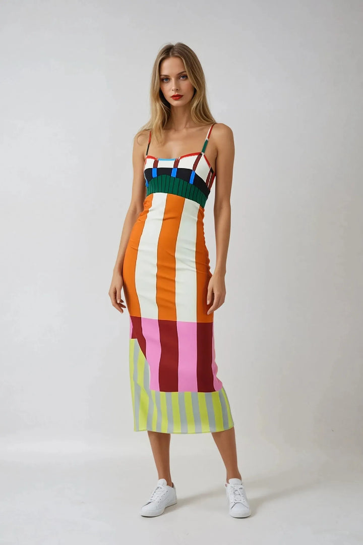 The Serena Strappy Midi Dress